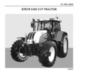 Thumbnail STEYR 6135 6145 6155 6170 6190 CVT Operators Manual tractors