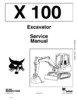 Thumbnail Bobcat X100 Excavator Workshop Service Repair Manual